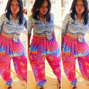 Tie Dye Lantern Pants